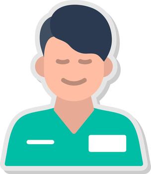 Nurses Flat Shadow Design vector