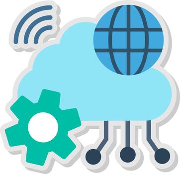 nube red plano sombra diseño vector