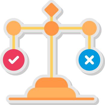 Morality Flat Shadow Design vector