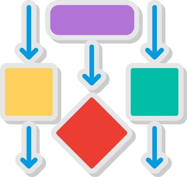 Flow Flat Shadow Design vector