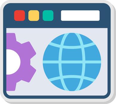 Web optimization Flat Shadow Design vector