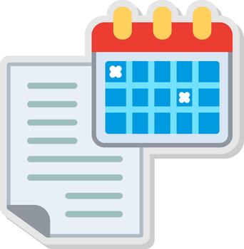 Notes Flat Shadow Design vector