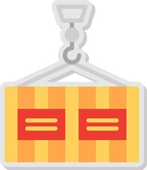 Container Flat Shadow Design vector