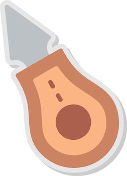 Threader Flat Shadow Design vector