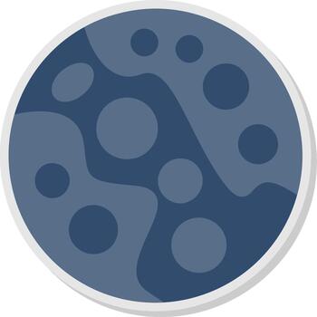 Plutón plano sombra diseño vector