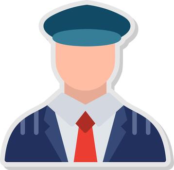 conductor plano sombra diseño vector