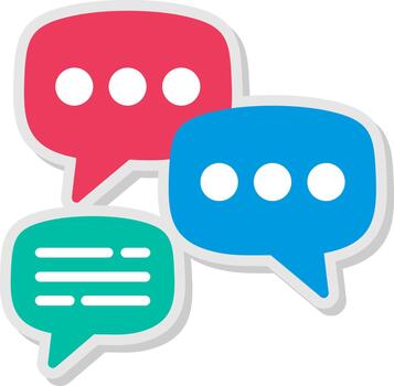 Bubble Flat Shadow Design vector