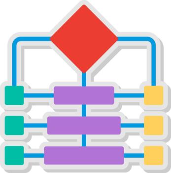 protocolo plano sombra diseño vector