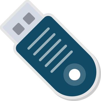 Usb Flat Shadow Design vector