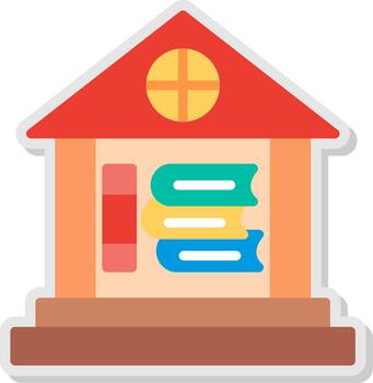 Library Flat Shadow Design vector