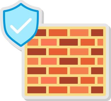 Wall Flat Shadow Design vector