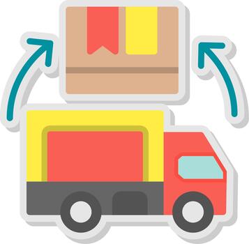 Delivery Flat Shadow Design vector