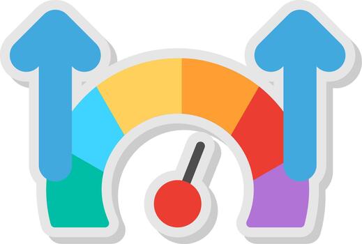 Accelerate Flat Shadow Design vector