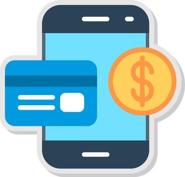 Payment Flat Shadow Design vector