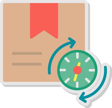 Processing Time Flat Shadow Design vector