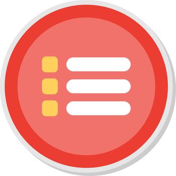 Menu Flat Shadow Design vector