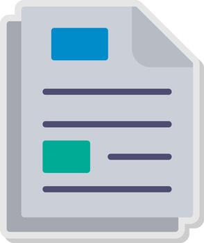 Document Flat Shadow Design vector