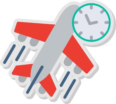 Delayed Flat Shadow Design vector