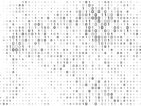 futurista binario código tecnología antecedentes para codificación o programación vector