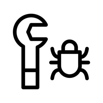 Bug error issue icon vector