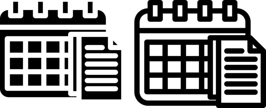 Planificación documento administración interfaz vector