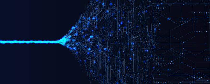 Digital data stream illustration vector