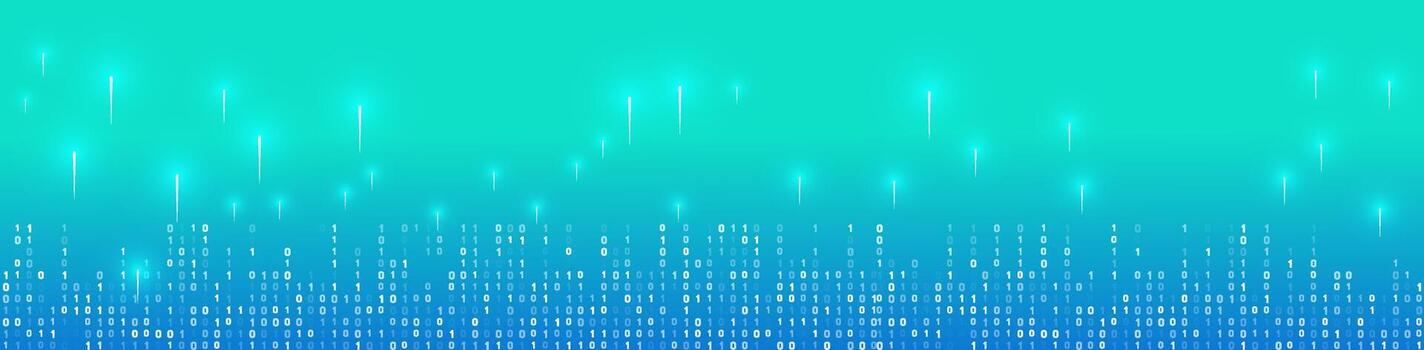 Digital Binary Code 0 and 1 Background Technology Concept vector