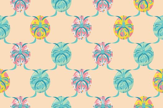 Seamless Easter egg pattern. vector