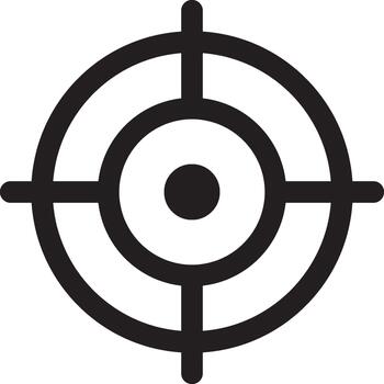 Simple Target icon vector