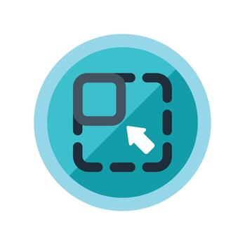 Selection tool icon for user interface design vector