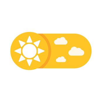 ligero modo día cambiar palanca usuario interfaz icono vector