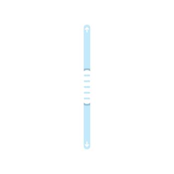 Vertical scrollbar for user interface navigation vector