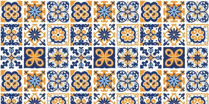 patrón de mosaico marroquí vector