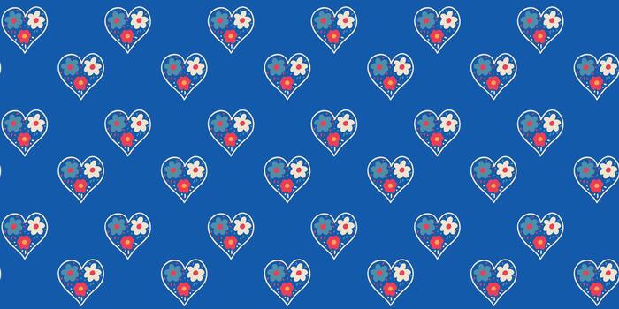 cute valentine pattern vector