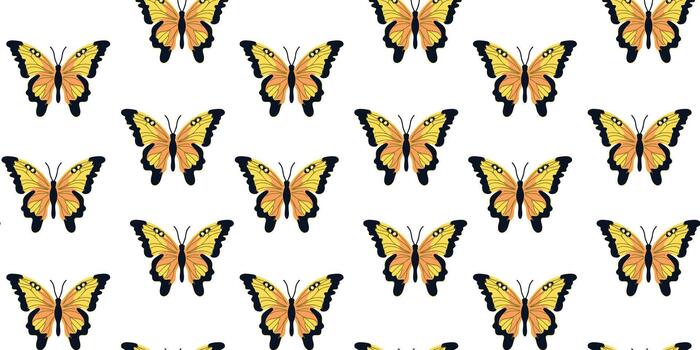 butterfly pattern spring backgrounds vector