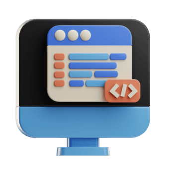 computer schermo con codifica interfaccia png