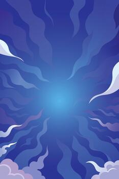 Abstract Blue Sky and Clouds Background vector