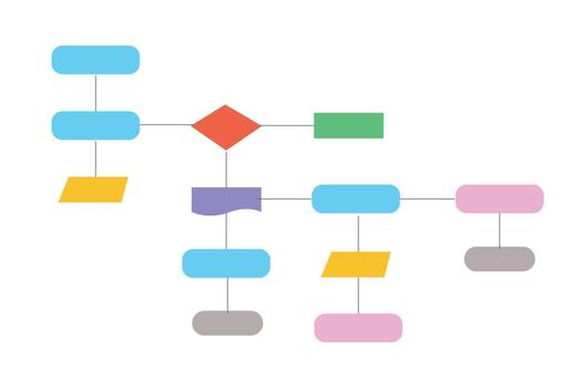 Flowchart diagram, Software program design, Workflow process, vector