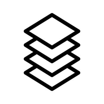 Layer design stack interface icon vector