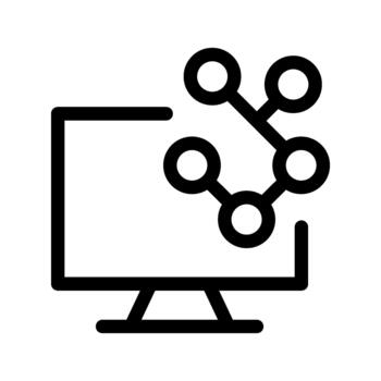 Netcomp computer network technology icon vector