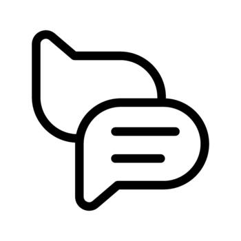 charla caja diálogo mensaje interfaz icono vector