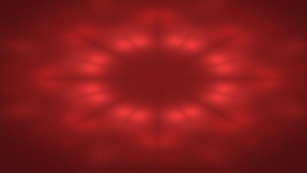 dynamisch rot kreisförmig Muster visuell. video