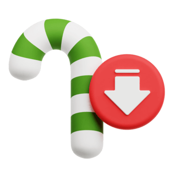 disminución verde caramelo caña 3d icono aislado en transparente antecedentes png