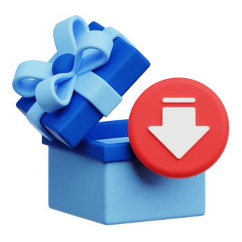 disminución abierto azul regalo caja 3d icono aislado en transparente antecedentes png