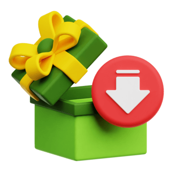 diminuir aberto eid presente caixa 3d ícone isolado em transparente fundo png