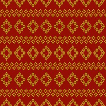brown Asian ethnic pattern vector
