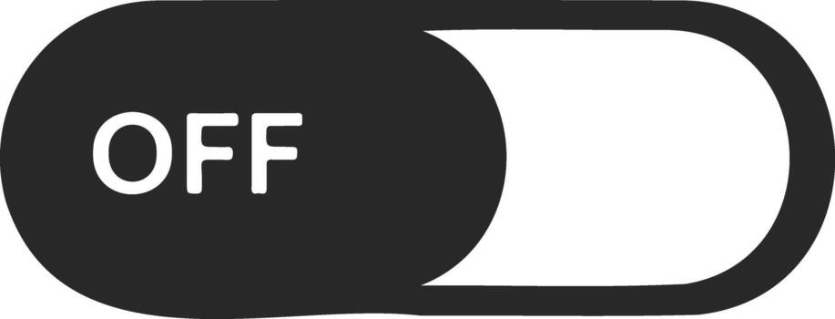 Toggle switch button icon vector