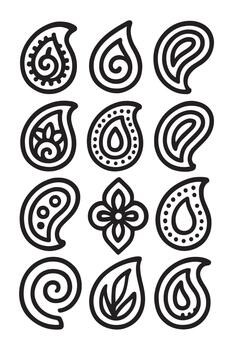 unique shape pattern abstract background vector