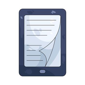E-reader Device Illustration vector