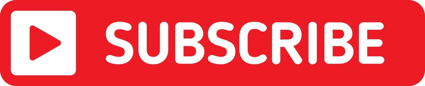 a red subscription button vector